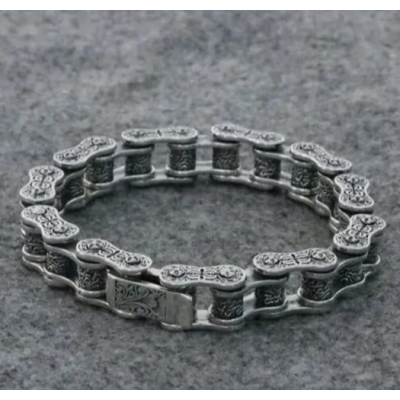 빈티지 태국 실버리 자전거 체인 팔찌