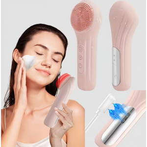 충전식 실리콘 클렌징 브러시온열진동마사지기기