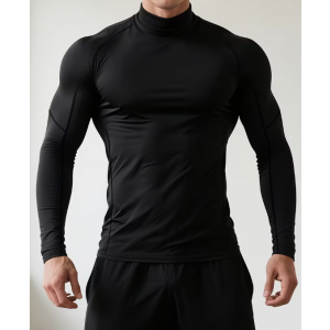 2pcs 남성 컴프레션 긴팔 셔츠