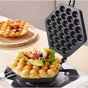 새로운 논스틱 DIY 에게트 팬 주철 와플 몰드 플레이트