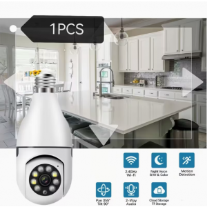 설치 불필요 가정용 355° 전구 감시 카메라