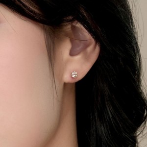 3부 꼬냑 귀걸이 6프롱