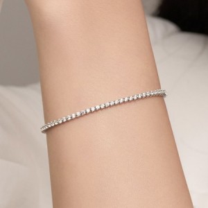 모이사나이트 다이아몬드 테니스 팔찌 3발 1.7mm