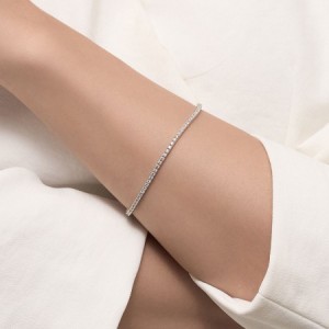 모이사나이트 다이아몬드 테니스 팔찌 4발 1.7mm