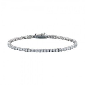 모이사나이트 다이아몬드 테니스 팔찌 4발 2.5mm