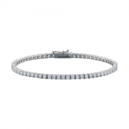 모이사나이트 다이아몬드 테니스 팔찌 4발 2.5mm