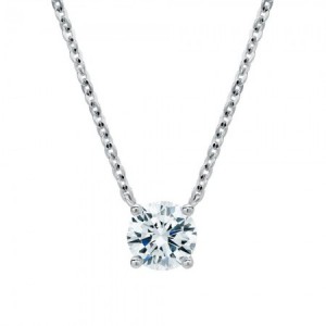 캐럿 모이사나이트 목걸이 4프롱